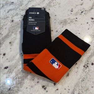 Stance Kids Black and Orange Baseball Socks